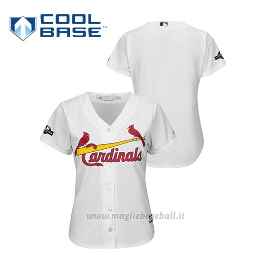 Maglia Baseball Donna St. Louis Cardinals 2019 Postseason Cool Base Bianco